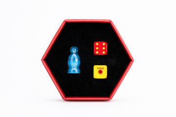 FanRoll Compatible with Catan Premium Robber & Metal Dice Set, Cat's Eye Aquamarine