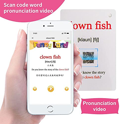 20Pcs/Set Sea Animals Kids Gifts English Flash Cards Pocket Card Educational Learning Baby Toys For Children Pre-Kindergarten