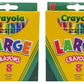 Crayola Large Crayons Tuck Box - 8 Count - 2 Packs