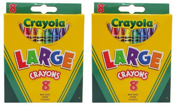 Crayola Large Crayons Tuck Box - 8 Count - 2 Packs