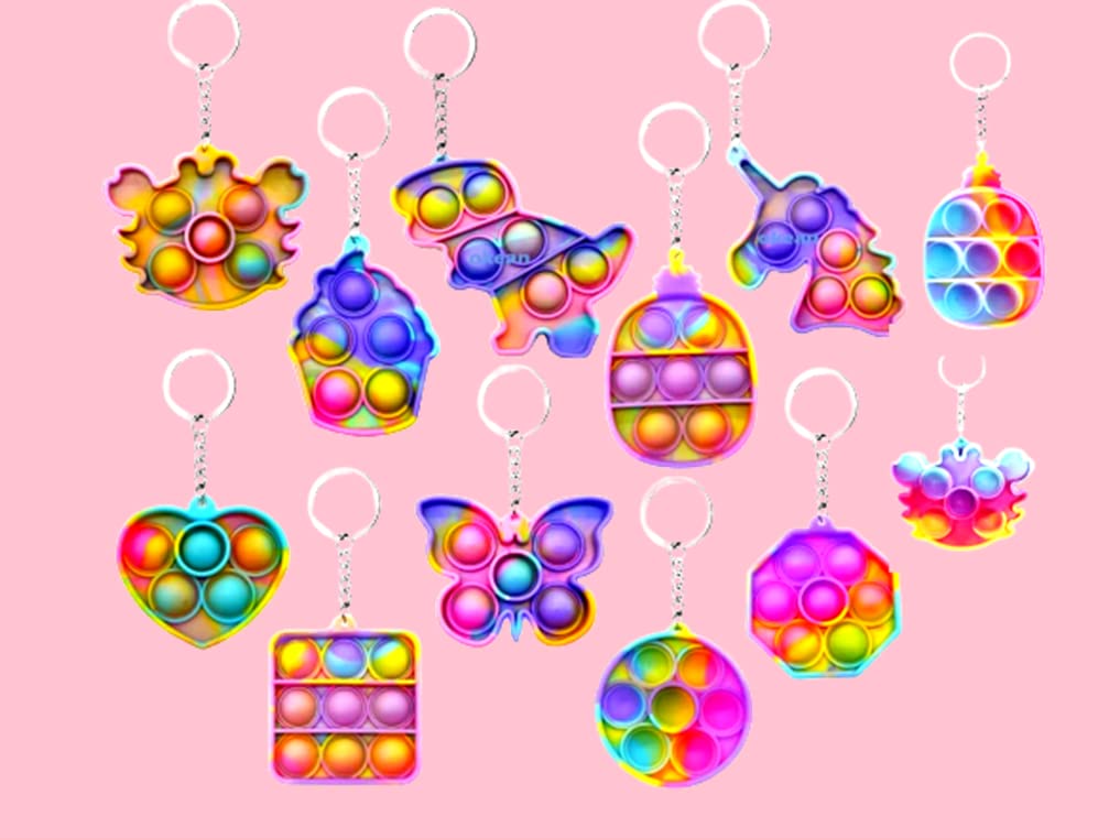 Sv Traders Pop It Rainbow Pop Fidget Toys Poppet Push Pop Bubble Fidget Popping Sensory Toy For Kids And Adults, Stress Relief F