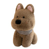 WUFUVAP Cute West Highland White Terrier Dog Stuffed Animals Soft West Highland Plush Scottish Terrier Westie Puppy Stuffed Dog Plushies Gifts for Kids (Brown)