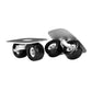 LICHTS Roller Road Drift Skates Plate Outdoor Split Skateboard Solid Black Wheels