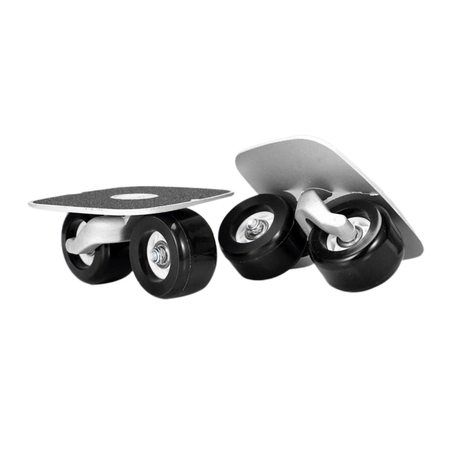 LICHTS Roller Road Drift Skates Plate Outdoor Split Skateboard Solid Black Wheels