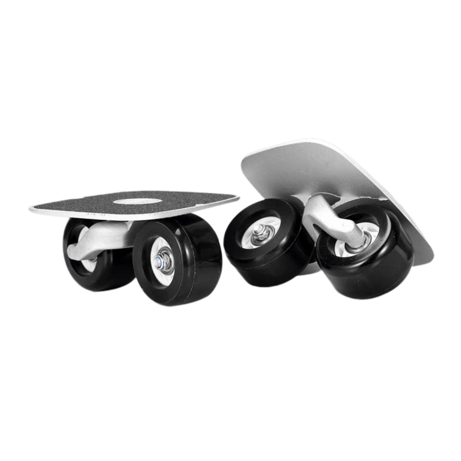 LICHTS Roller Road Drift Skates Plate Outdoor Split Skateboard Solid Black Wheels