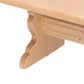 Dollhouse Wooden Table, 1:12 Doll House Mini Log Color Furniture Model Restaurant Long Table Bench(Wood Color)