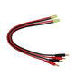 BDHI 2pcs Compatible with Mini Tamiya (Reversed Polarity) Male Connector to 4.0mm Banana Plugs with 14awg Charge Cable 30cm 12in