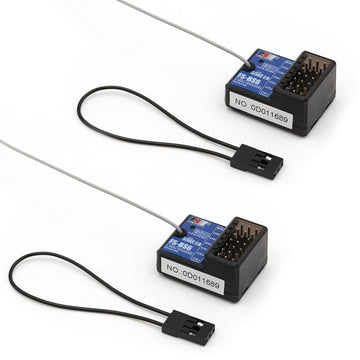 Flysky Fs-Bs6 6 Channels Receiver With Gyro Stabilization System For Fs-Gt5 Remote Controller Radio Transmitter Rc Car (2Pcs Fs-