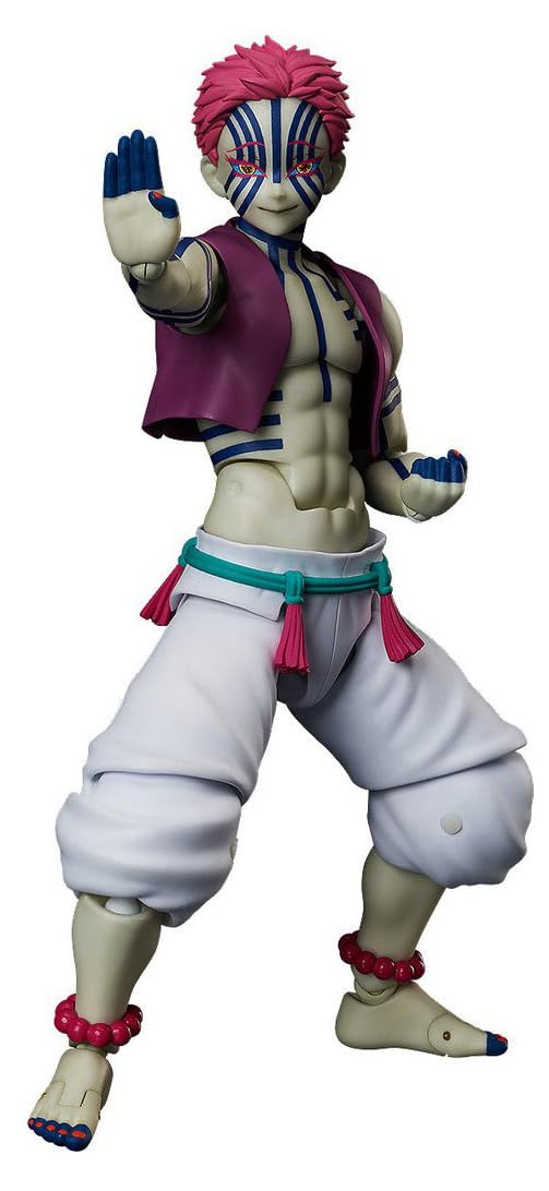Freeing Demon Slayer: Kimetsu No Yaiba: Akaza Figma Action Figure, Multicolor