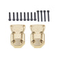 2Pcs Brass Diff Cover Front&Rear Bridge Axle Cover for 1/24 Axial SCX24 AXI90081 AXI00001 AXI00002 AXI00005 AXI00006RC Crawler C