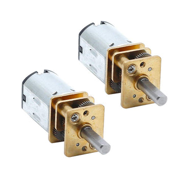 Augiimor 2PCS DC 6V 250RPM Speed Reduction Motor N20 3mm Shaft Mini Metal Gearwheel Gear Motor with Full Metal Gearbox Micro Mot