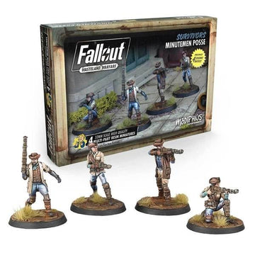 Modiphius Entertainment Fallout Wasteland Warfare Survivors Minutemen Posse Miniatures