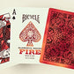 Bicycle 2 Decks Fire Standard Poker Playing Cards Element Series