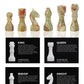 Radicaln Marble Chess Set 12'' Inches White And Green Onyx Handmade Marble Chess Pieces For Chess Set Board Game - Chess Set, Checker Board Game - Travel Set Chess Figure