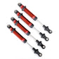 Traxxas TRA8160R Shocks, GTS, aluminum (red-anodized) (assembled without springs) (4)