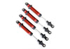 Traxxas TRA8160R Shocks, GTS, aluminum (red-anodized) (assembled without springs) (4)