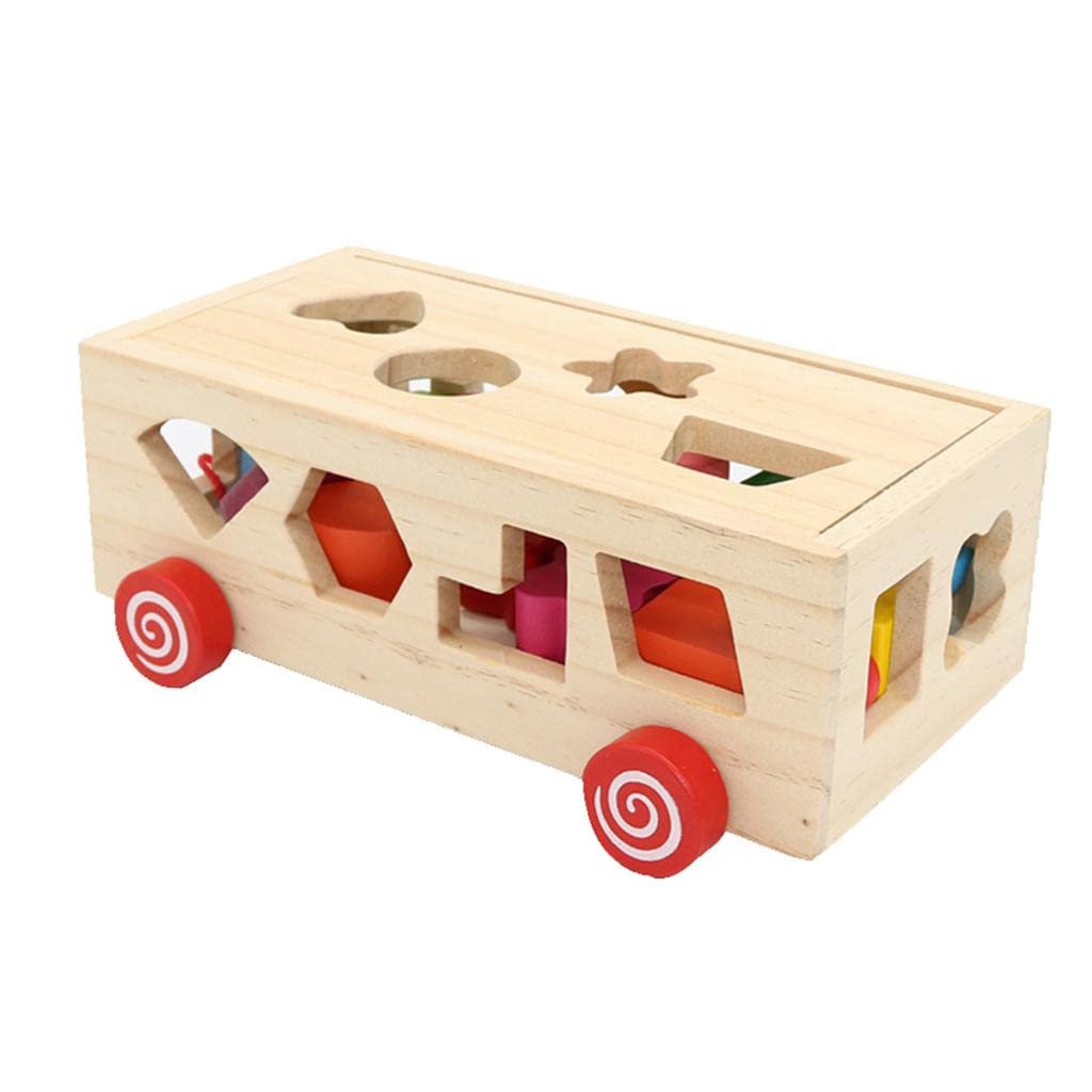 Enakshi Wooden Montessori Shape Sorter Building Blocks Toy For Kids Baby Education|Toys & Hobbies | Preschool Toys & Pretend Pla