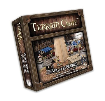 Mantic Games Mgtc130 Terraincrate: Village Square (Retail Exclusive), Multi