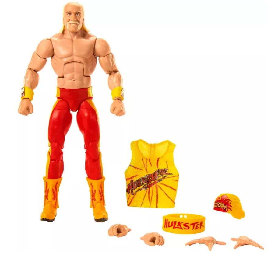 WWE Elite Legends Hulk Hogan 6-inch Articulated Action Figure - Plastic Collectible