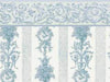 Dollhouse Miniature Wallpaper  Symphony Stripe  Blue  3 pc #MG213D2