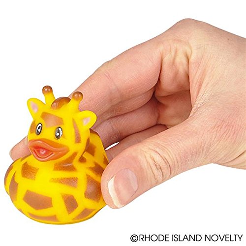 Rhode Island Novelty 2'' Zoo Animal Rubber Duckies