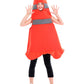 Seasons Child Construction Cone Costume Orange, Halloween Costume For 4-6 Years Kids
