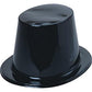 U.S. Toy Plastic Top Hats, Pack of 12, Black