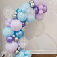 Frozen Balloons, 12 Inch Purple Blue White And Silver Balloons With Snowflake Balloons For Girls Frozen Theme Party Supplies Ice