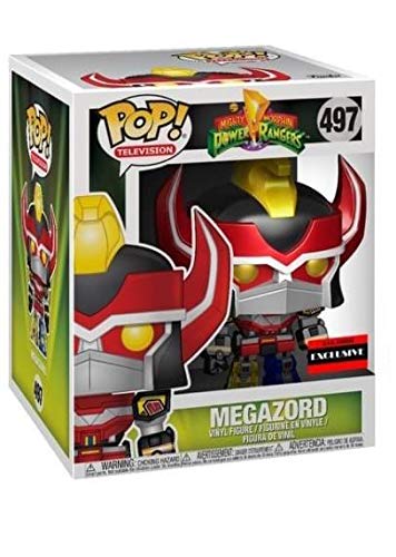 Funko Power Rangers Metallic Megazord Pop Vinyl Figure - 6" Metallic Silver - AAA Anime Exclusive - Model 889698265645