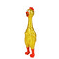 Zugar Land Large 13.5 Sparkle Glitter Rubber Squeeze Chicken with a Long Funny Squeaky Sound (Gold - Silver) Glitter Shiny Funny Gag Prank Chicken Prop (2 Pack - 1 Silver + 1 Gold)