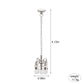 Dollhouse Miniature Chandelier 1:12 Scale Chrystaline Chandelier Pendant 5 Head Hanging Ceiling Light Luxury Decoration Ceiling