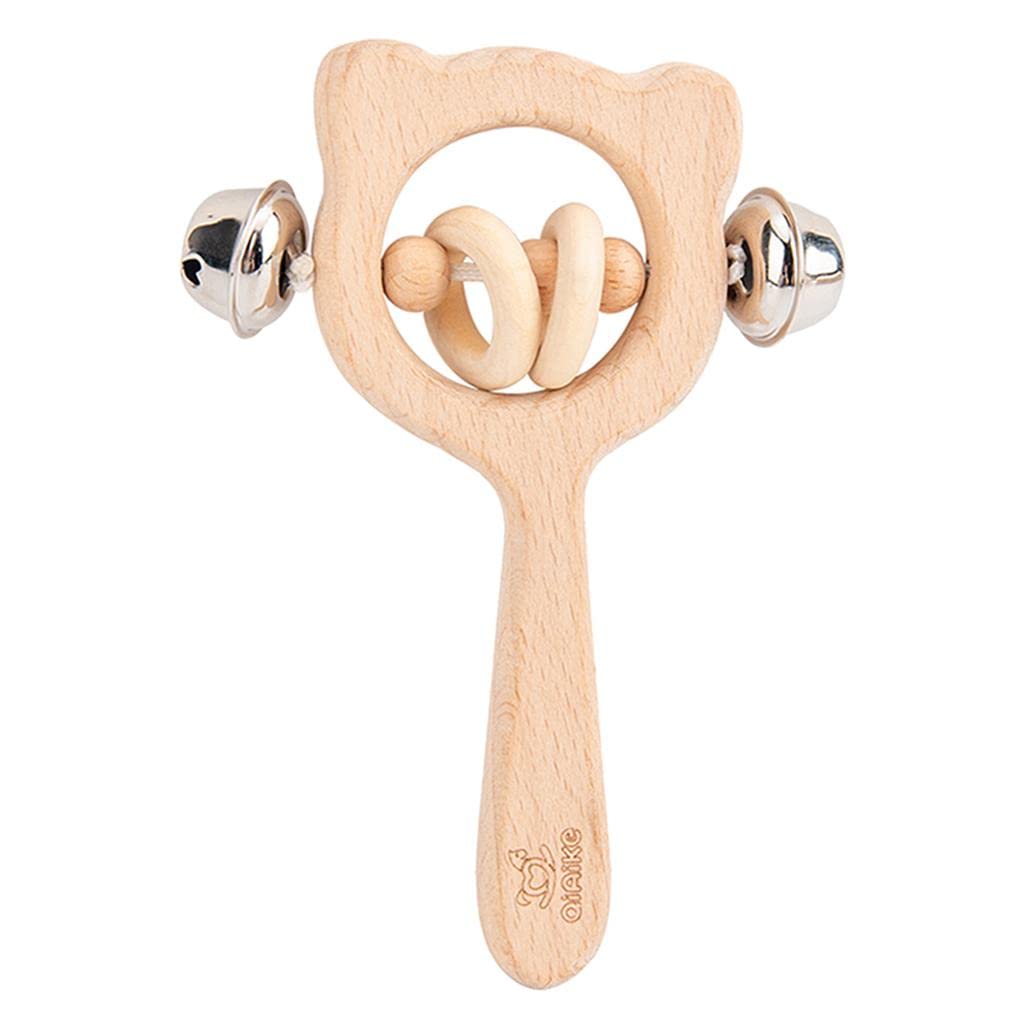 Club Bollywood Wood Baby Rattle Teether Montessori Sensory Crib Nursery Musical Shaker Toys Style 1|Baby | Toys For Baby | Devel