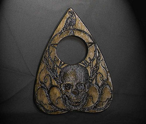 Lord Mocks Skull And Raven Planchette (Spirit Pointer)