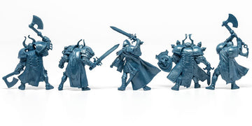 Fantasy Battles Creature Mini Action Figure Playset- Wariors 2 '' Fantasy Figures - Xl 1/32Nd Scale Dnd 5 Pcs Characters Accesso
