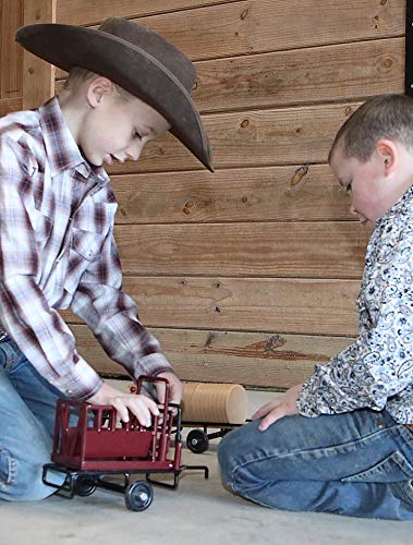 Little Buster Toys Cattle Squeeze Chute - 1/16 Scale Metal Model, Red
