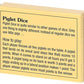 Chess And Games Shop Muba Piglet Dice - Roll Your Pigs - Throw The Pigs - Simple Funny Mini Game - Family, Party Board Game