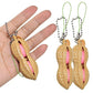 12Pcs Squeeze Bean Keychain Fidget Toys For Skin Picking, Pea Pod Sensory Fidget Toys,Peanut Poppers Fidget Toy,Stress Relief To