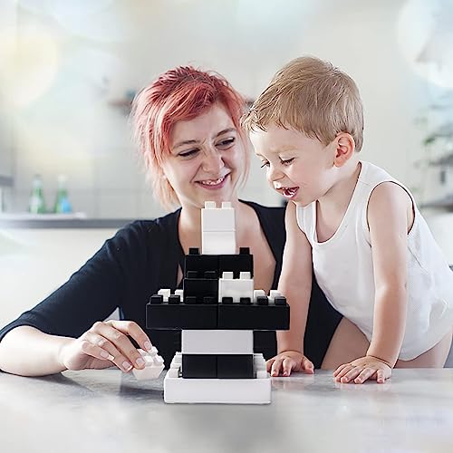 bopoobo Stacking Toys Soft Building Blocks, Silicone Montessori Educational Toy Toddler Sensory Learning, Baby Bath Toys, Girls