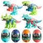 Beiguo 4 Pack Jumbo Dinosaur Eggs With Take Apart Dinosaur Toys Building Toys For Kids Boys Girls Easter Basket Stuffers Gifts