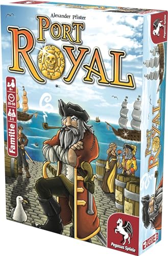 Pegasus Spiele Port Royal Board Game, Cardboard, Multicolor, Model 18114G, Size zzzz-s