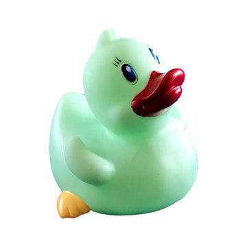 3'' Glow In The Dark Rubber Duck [Sealed Hole, Floats Upright] - Baby Safe Bathtub Bathing Toy