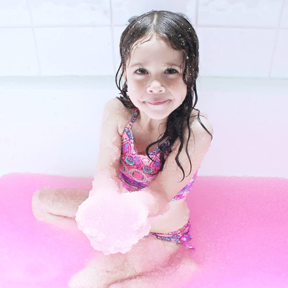 Zimpli Kids Glitter Gelli Baff Pink - Biodegradable & Vegan Friendly Bath Goo, 1 Bath or 6 Play Uses, Perfect for Boys & Girls