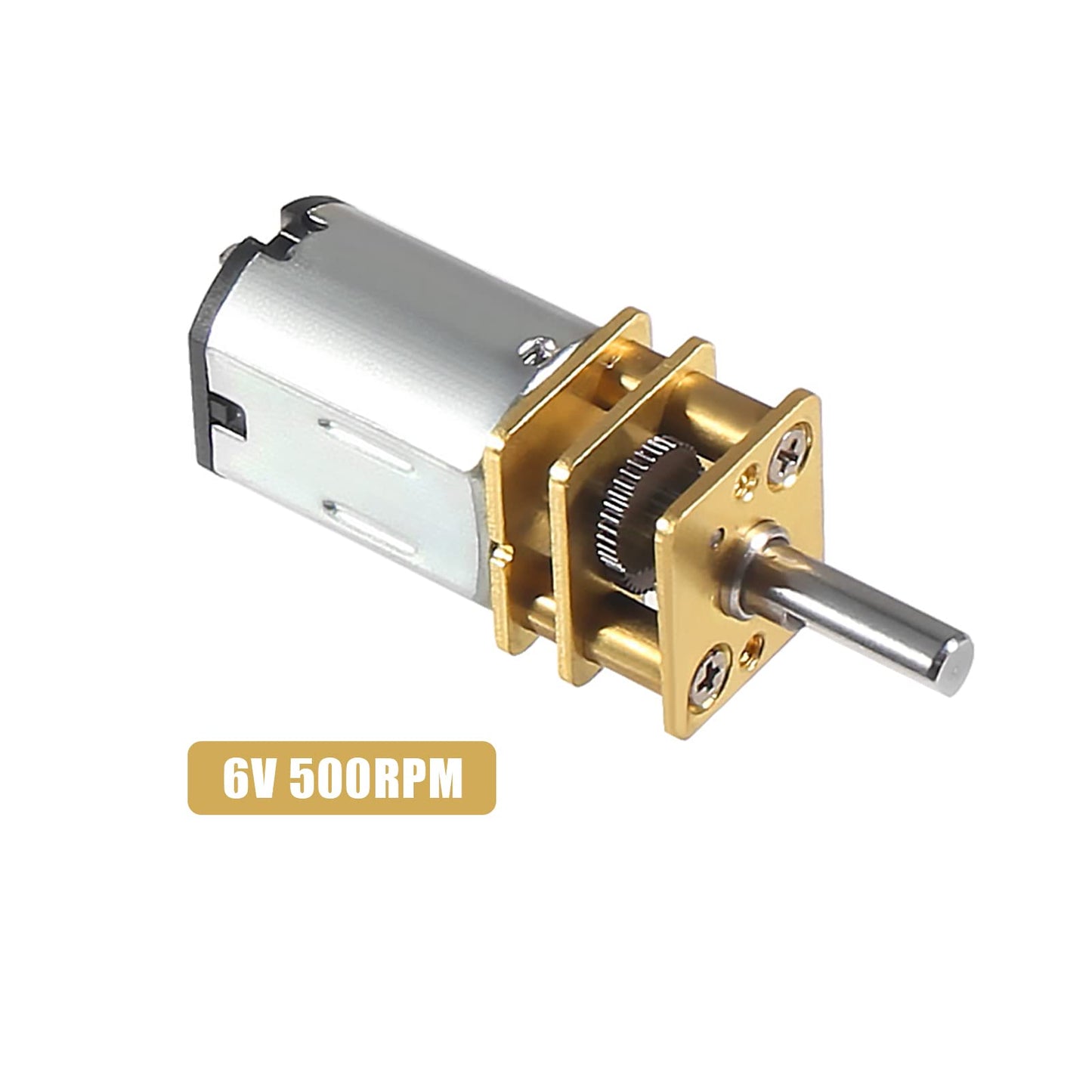 Alinan 2pcs 6V 500RPM N20 High Torque Speed Reduction Geared Motor with Metal Gearbox Motor for Smart Car DIY RC Toys