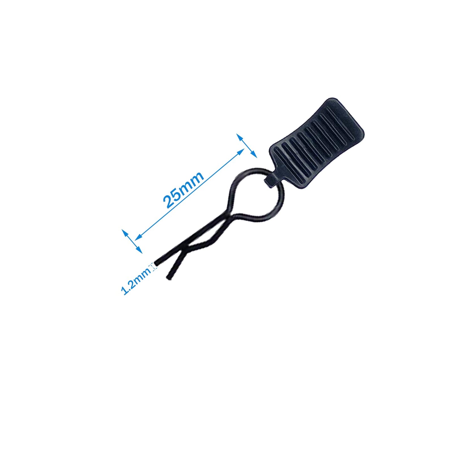 50pcs RC Body Clips with Pull Tabs Car Clips RC Clips for All 1/8 1/10 1/12 Scale Traxxas Redcat Axial Arrma HSP Redcat HPI Himo