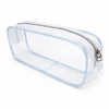 Jumbo Clear Pencil Pouch For School, College Transparent Storage Case With Metal Zip, Large Capacity Multipurpose Purse Organize