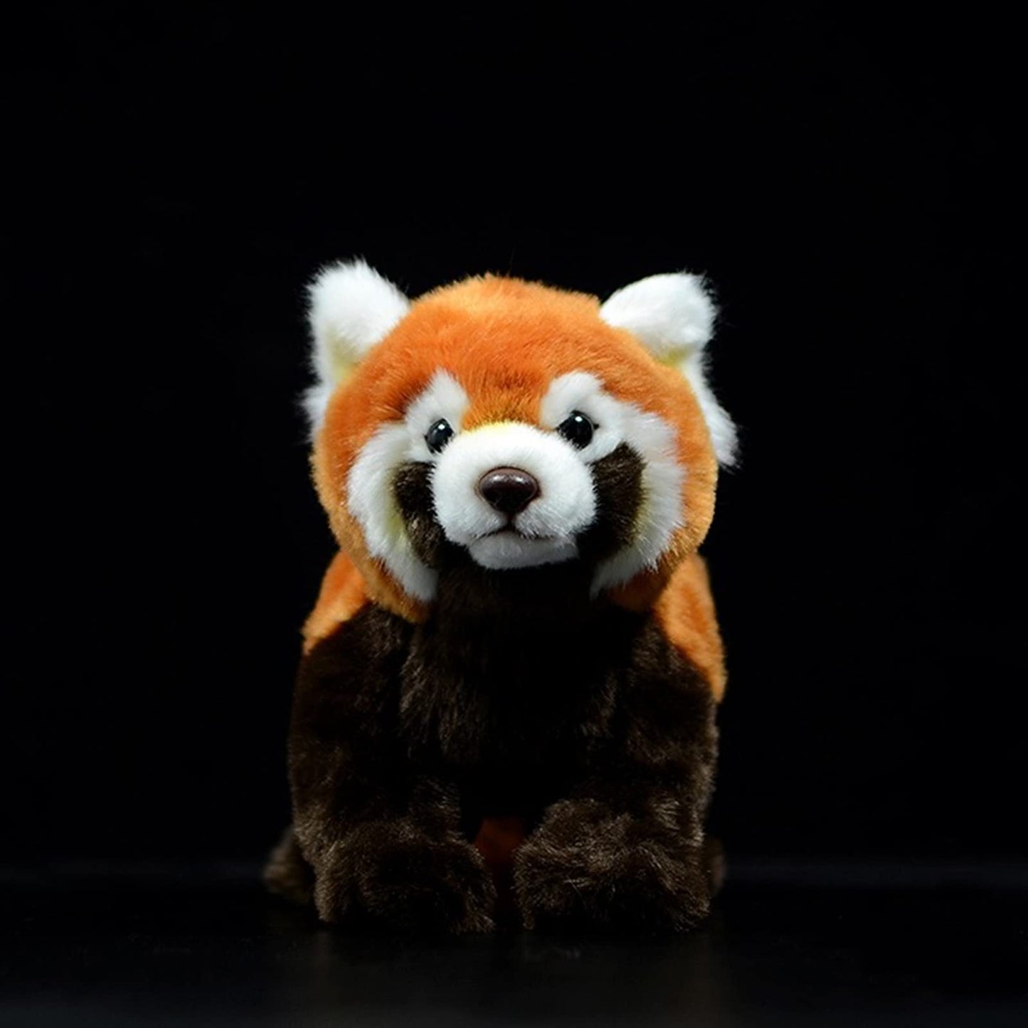 Tiny Heart Realistic Red Panda Plush Toy, 11 Inch Cute Soft Red Panda Stuffed Animal For Kids Birthday Gift Decoration Collection