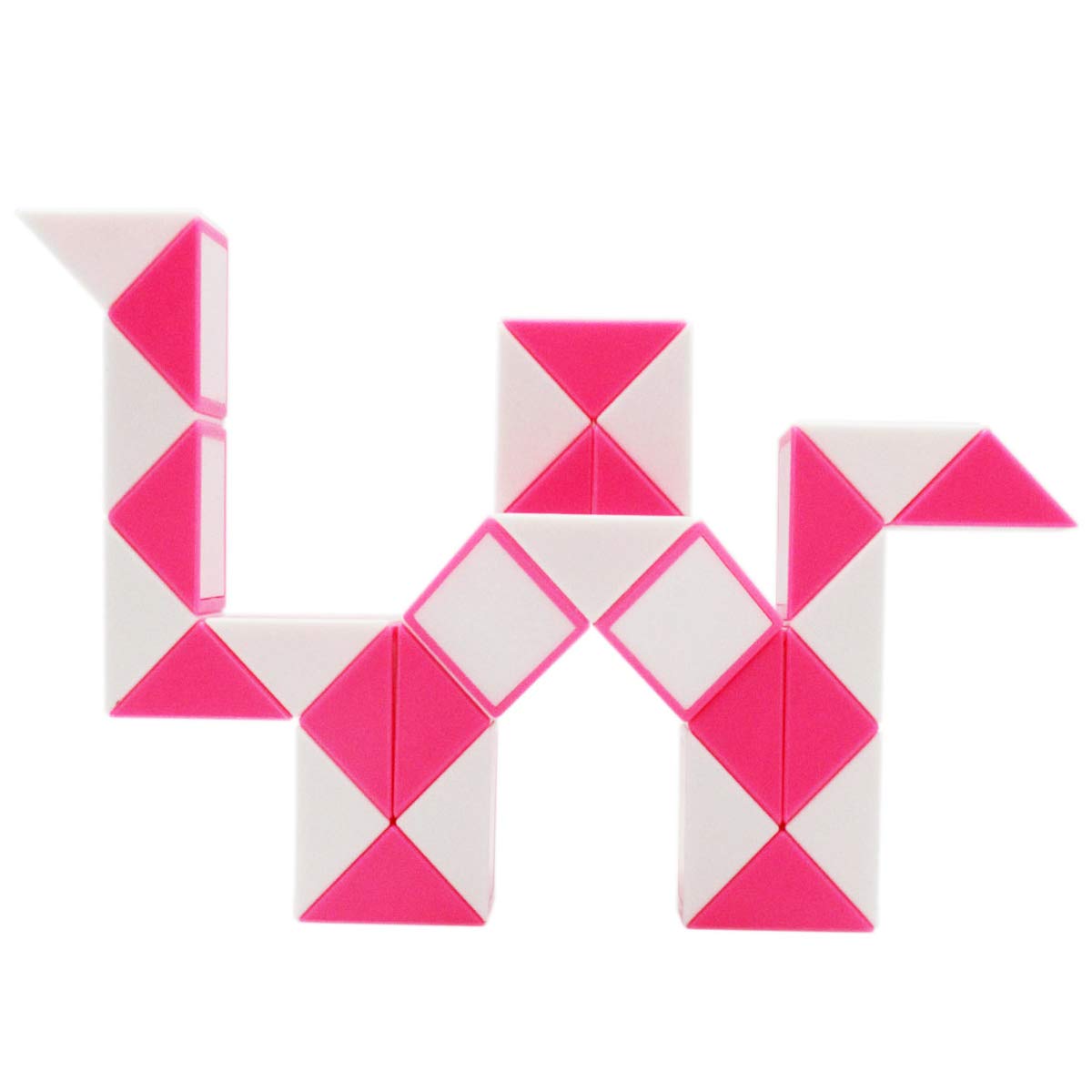 Mipartebo Magic Snake Cube Twist Puzzle 36 Wedges Large Size Twist Fidget Snake Toys Gift Party Favors Game Goodie Bag Fillers Christmas Stocking Stuffers For Kids Adults Teens Pink