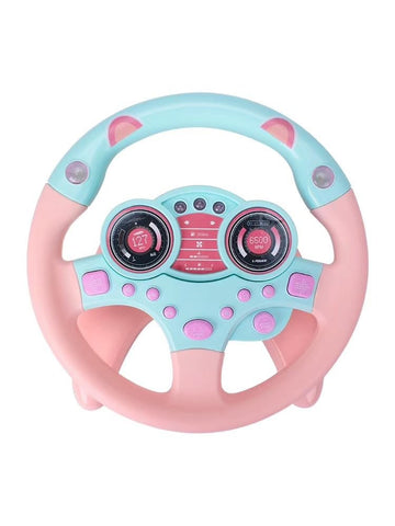 Yohencin Baby Steering Wheel Toy, Kids Steering Wheel For Car Backseat A Variety Of Car Sound Effects To Develop Baby'S Auditory