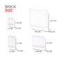 Clear Tranparent Flat Plates Bricks, 60Pcs Classic Pieces And Parts Panel, Window Bulk Building Blocks Accessories (Transparent)