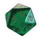 Koplow Games Emerald D20Count Down Large 55mm (1), Green